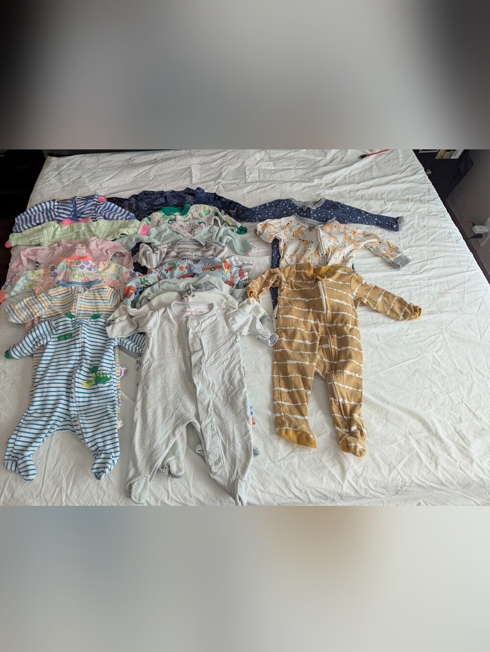 Lot Of 17 Sleepers NB-9 Months